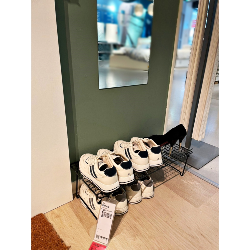 【竹代購】IKEA生活家居 熱銷商品 高CP值 簡易型 鞋子收納架 收納架 鞋架 GREJIG 簡易收納架 放鞋架-細節圖3