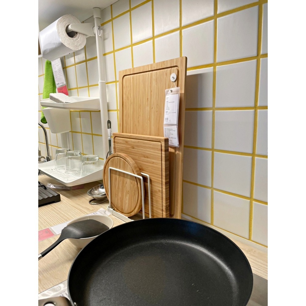 IKEA 代購 BESTÅENDE 砧板架 鍋蓋架 置物架 廚房置物架 砧板 廚房 沾板架 砧板收納架 菜板架-細節圖4