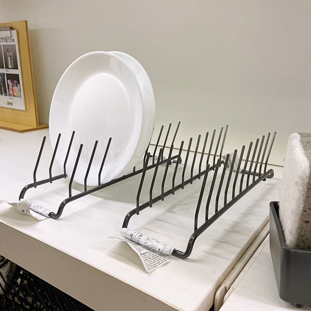 【竹代購】IKEA宜家家居 RINNIG系列 置盤架 瀝水架 洗手乳瓶 瓶裝 雙面碗盤瀝乾架 廚具架 餐具架 菜瓜布架-細節圖10