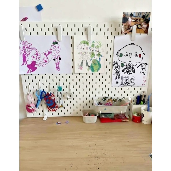 IKEA 代購 SKADIS 收納 洞洞板 置物架 洞洞板配件 玄關 辦公室 桌上洞洞板 留言板 收納壁板 壁板 多功能-細節圖3