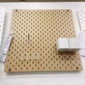 IKEA 代購 SKADIS 收納 洞洞板 置物架 洞洞板配件 玄關 辦公室 桌上洞洞板 留言板 收納壁板 壁板 多功能-規格圖11
