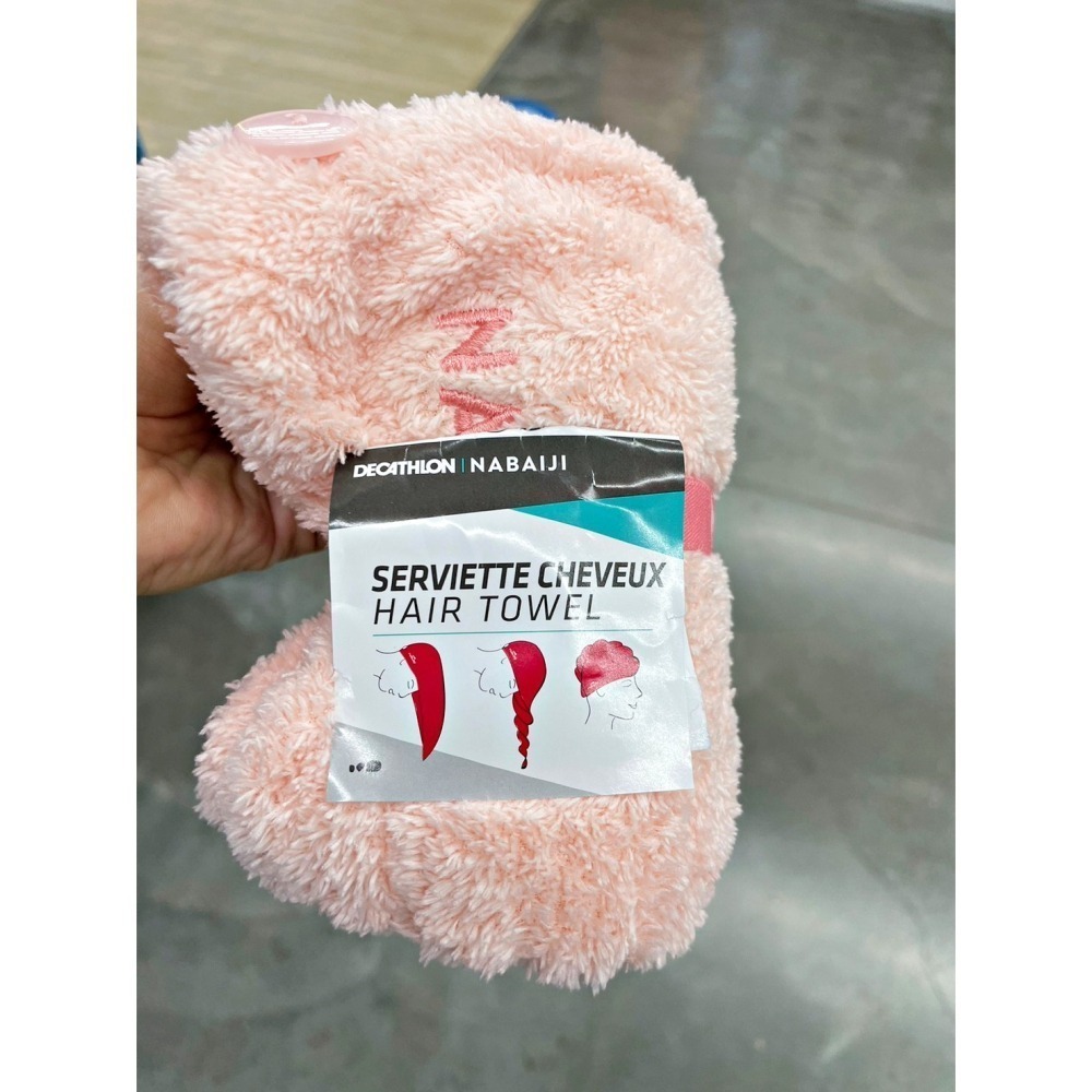 迪卡儂 代購 包頭巾 速乾毛巾 乾髮巾 毛巾 吸水毛巾 吸水頭巾 擦頭巾 包頭髮 乾髮帽 柔軟擦髮游泳毛巾 懶人 速乾-細節圖6