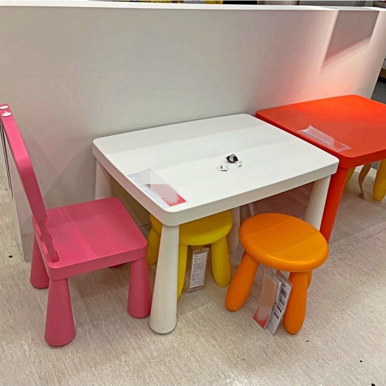 【小竹代購】IKEA宜家家居 熱銷商品 MAMMUT 兒童椅凳 小椅子 凳子 塑膠椅凳 圓凳 矮凳 學習椅 戶外室內-細節圖2