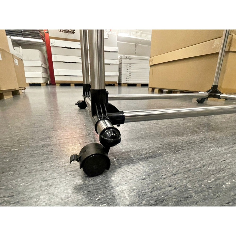 【竹代購】IKEA宜家家居 OLEBY ㄇ型吊衣架 可調式 多功能掛衣架 吊衣桿 曬衣架 掛衣桿 附滾輪 衣帽架 吊衣架-細節圖8