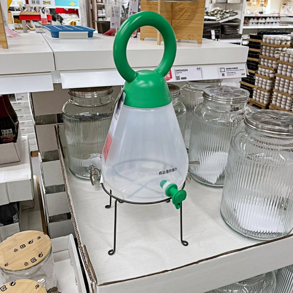 【小竹代購】IKEA 宜家家居 附龍頭飲料罐架  飲料罐鐵架 派對用 餐廳用 不鏽鋼 鐵架 VARDAGEN-細節圖5