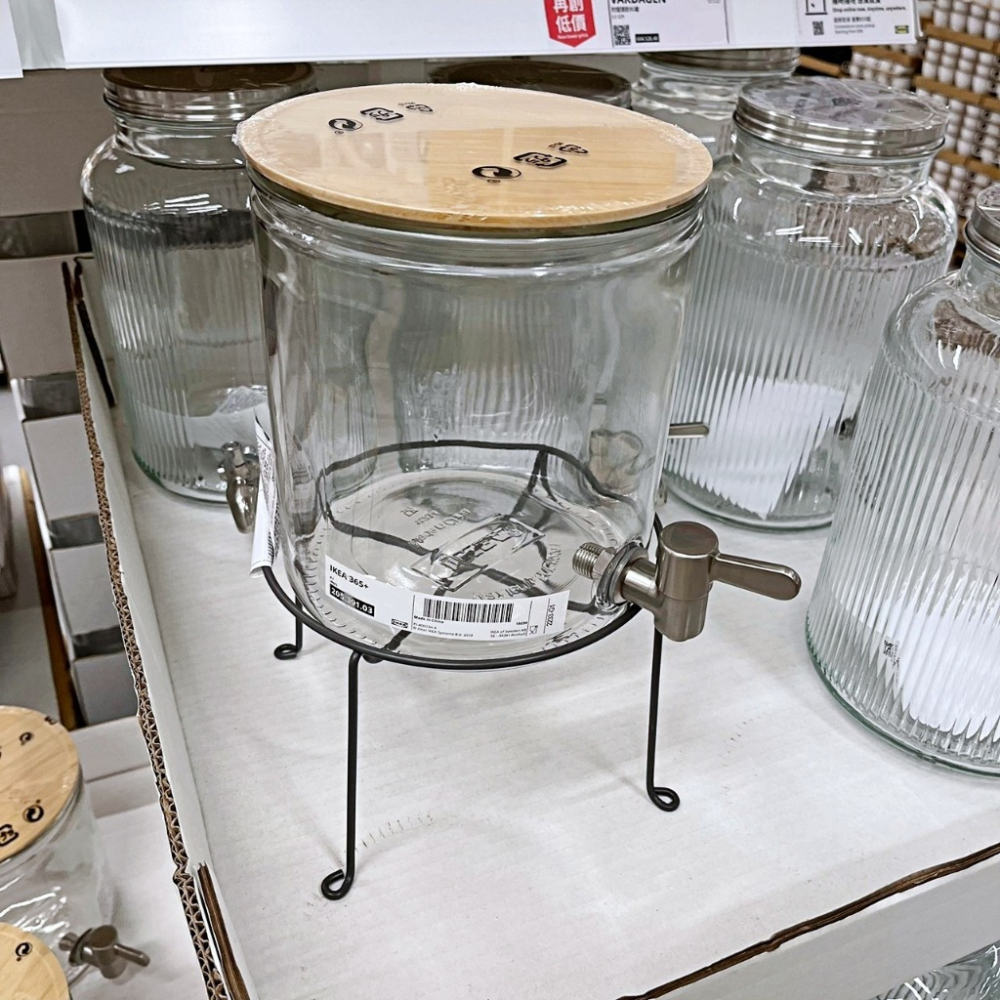 【小竹代購】IKEA 宜家家居 附龍頭飲料罐架  飲料罐鐵架 派對用 餐廳用 不鏽鋼 鐵架 VARDAGEN-細節圖7