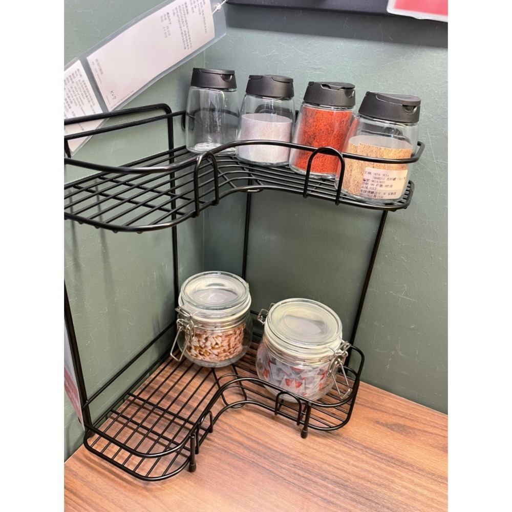 【竹代購】IKEA宜家家居 BUTORP 廚房收納架 浴室置物架 層架 收納層架 轉角層架 調味罐收納 廁所收納層架-細節圖7