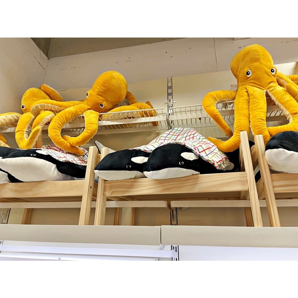【竹代購】IKEA 宜家家居 海洋系列 填充玩偶 海豚 章魚 藍鯨 烏龜 填充娃娃 絨毛娃娃 海洋生物 玩偶 填充玩具-細節圖3