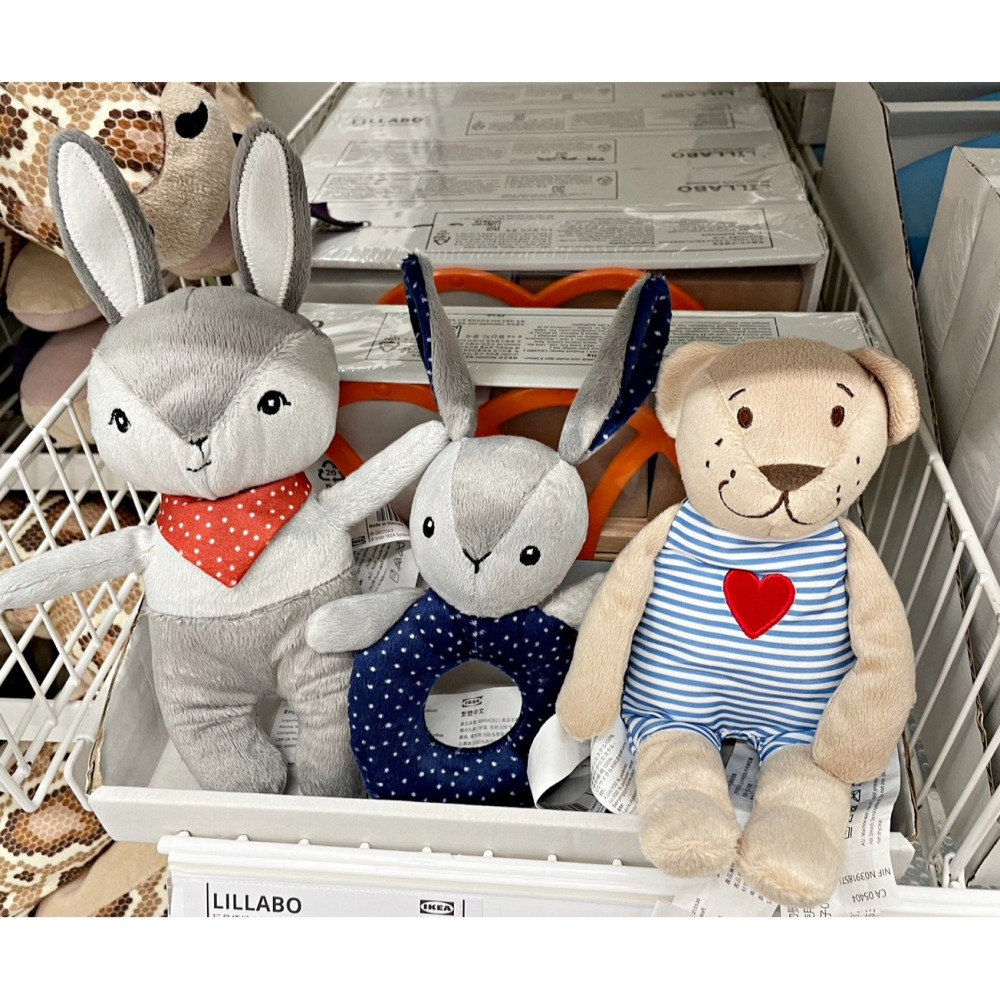 【竹代購】IKEA宜家家居 IKEA宜家家居 小熊玩偶 發聲布偶 玩偶 布偶 娃娃 嬰兒玩具 兔兔發聲玩偶 兔子玩偶-細節圖2