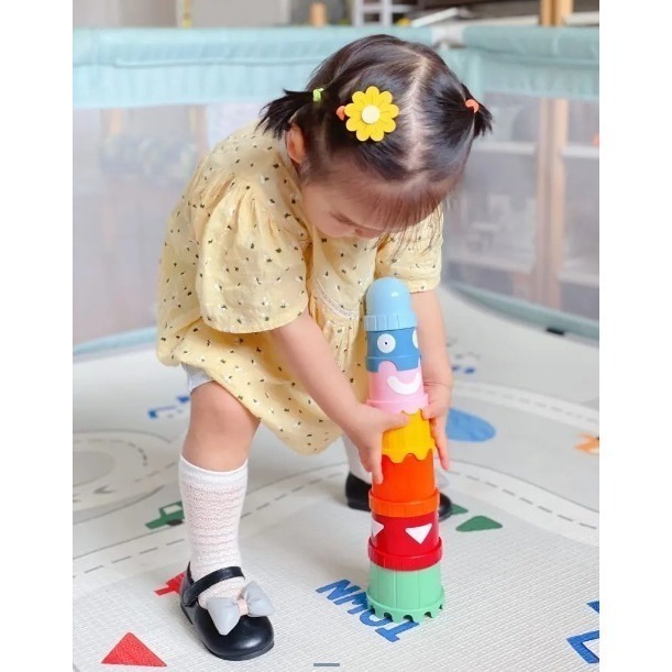 IKEA 代購 UPPSTA 積木杯 套環玩具 敲擊玩具 兒童玩具 安全無毒 學習玩具 幼兒學習 手拉車 益智 疊疊樂-細節圖4