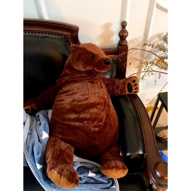 【竹代購】 IKEA宜家家居 DJUNGELSKOG 棕熊 填充玩具 填充娃娃 兒童玩具 絨毛娃娃 熊 明星商品 大熊-細節圖2