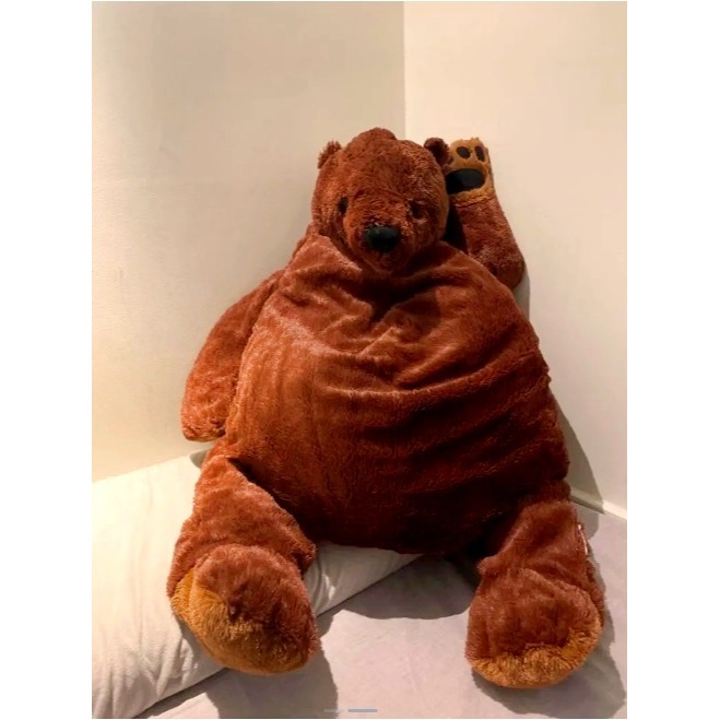 【竹代購】 IKEA宜家家居 DJUNGELSKOG 棕熊 填充玩具 填充娃娃 兒童玩具 絨毛娃娃 熊 明星商品 大熊-細節圖4