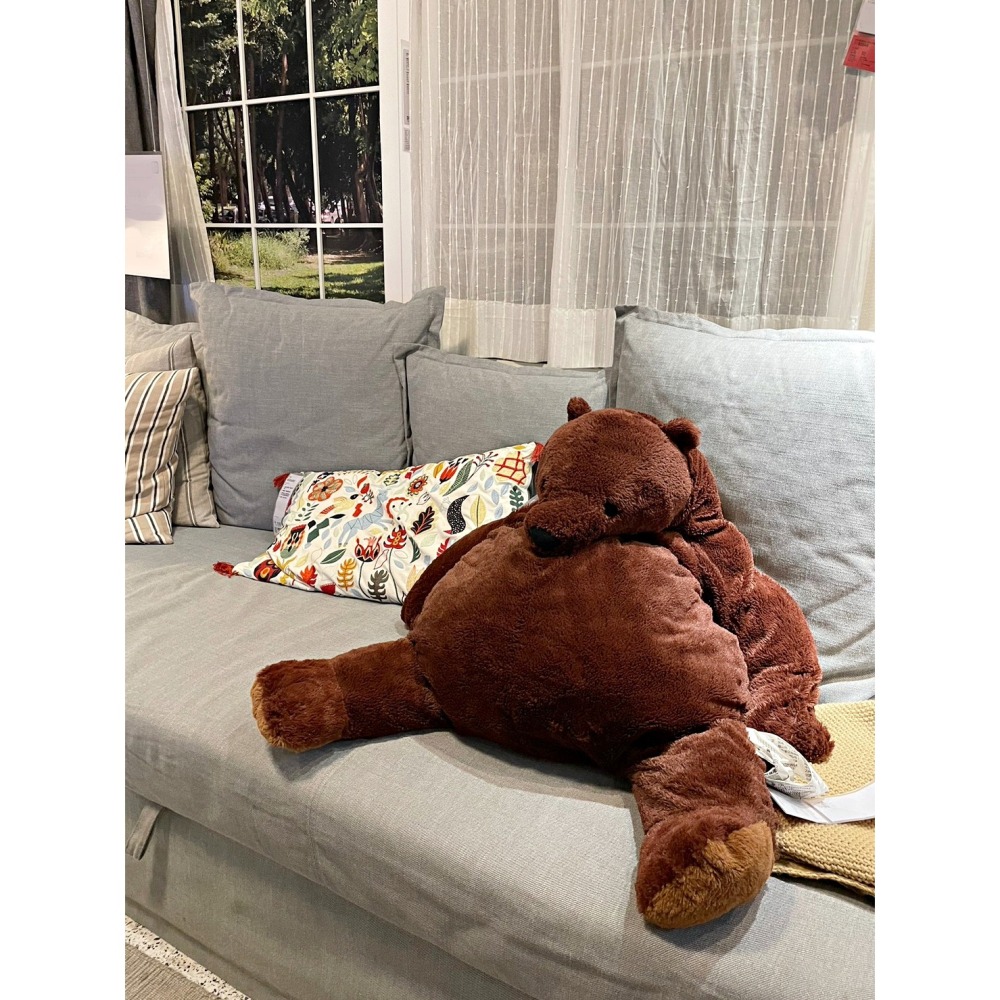 【竹代購】 IKEA宜家家居 DJUNGELSKOG 棕熊 填充玩具 填充娃娃 兒童玩具 絨毛娃娃 熊 明星商品 大熊-細節圖7
