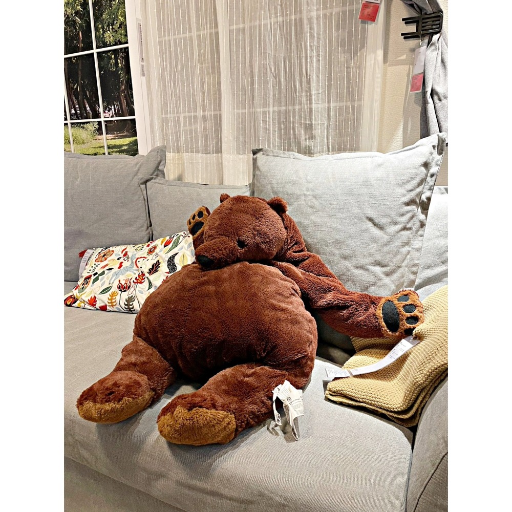 【竹代購】 IKEA宜家家居 DJUNGELSKOG 棕熊 填充玩具 填充娃娃 兒童玩具 絨毛娃娃 熊 明星商品 大熊-細節圖8