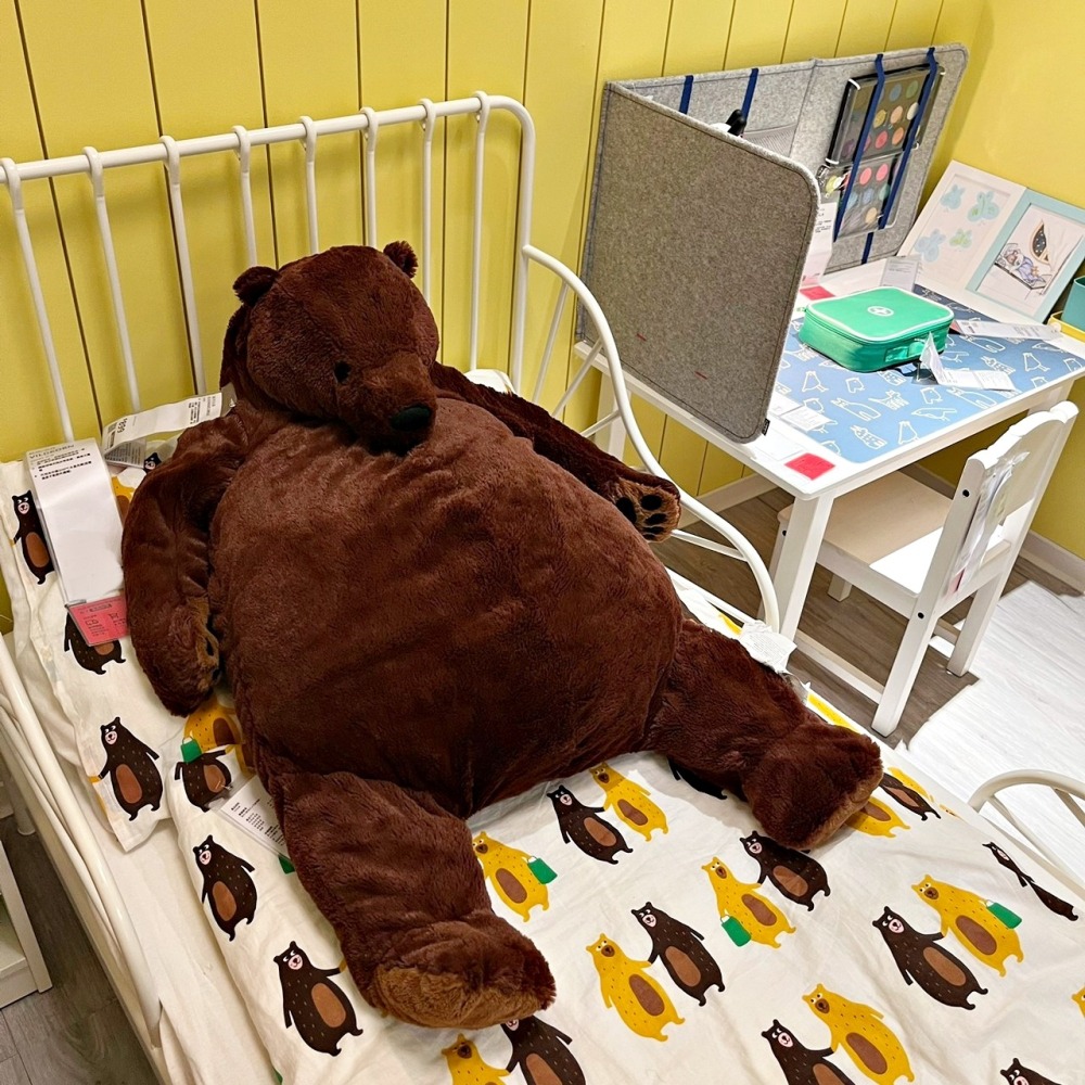 【竹代購】 IKEA宜家家居 DJUNGELSKOG 棕熊 填充玩具 填充娃娃 兒童玩具 絨毛娃娃 熊 明星商品 大熊-細節圖9