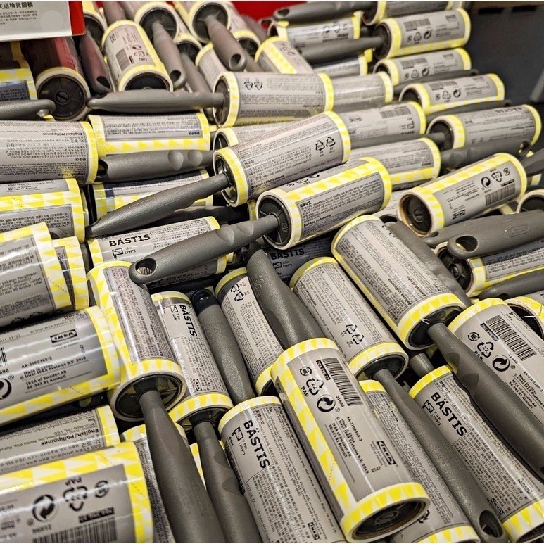 【竹代購】 IKEA宜家家居 CP值高 BÄSTIS 補充包 毛絮黏把 黏毛 毛絮滾筒 滾輪 除毛棒 除毛滾筒 黏毛棒-細節圖3