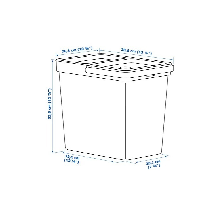 【竹代購】 IKEA宜家家居 HALLBAR 垃圾桶 3公升 10公升 22公升 回收桶 分類桶 收納桶 廢紙筒 多功能-細節圖10