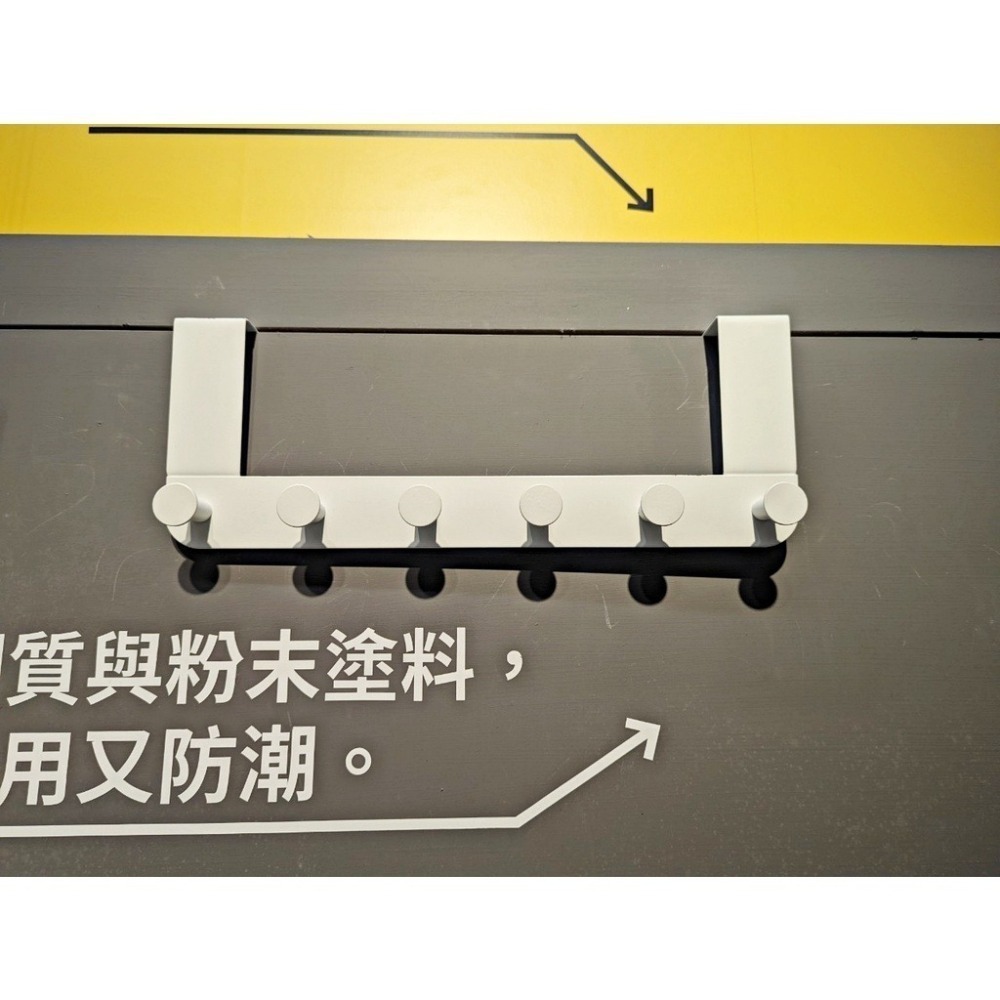 IKEA 代購 門後掛鉤 門後掛勾 門後置物架 門後收納 門後 掛鈎 門掛鉤 門 掛鉤架 收納 掛鉤 掛勾 浴室 臥室-細節圖2