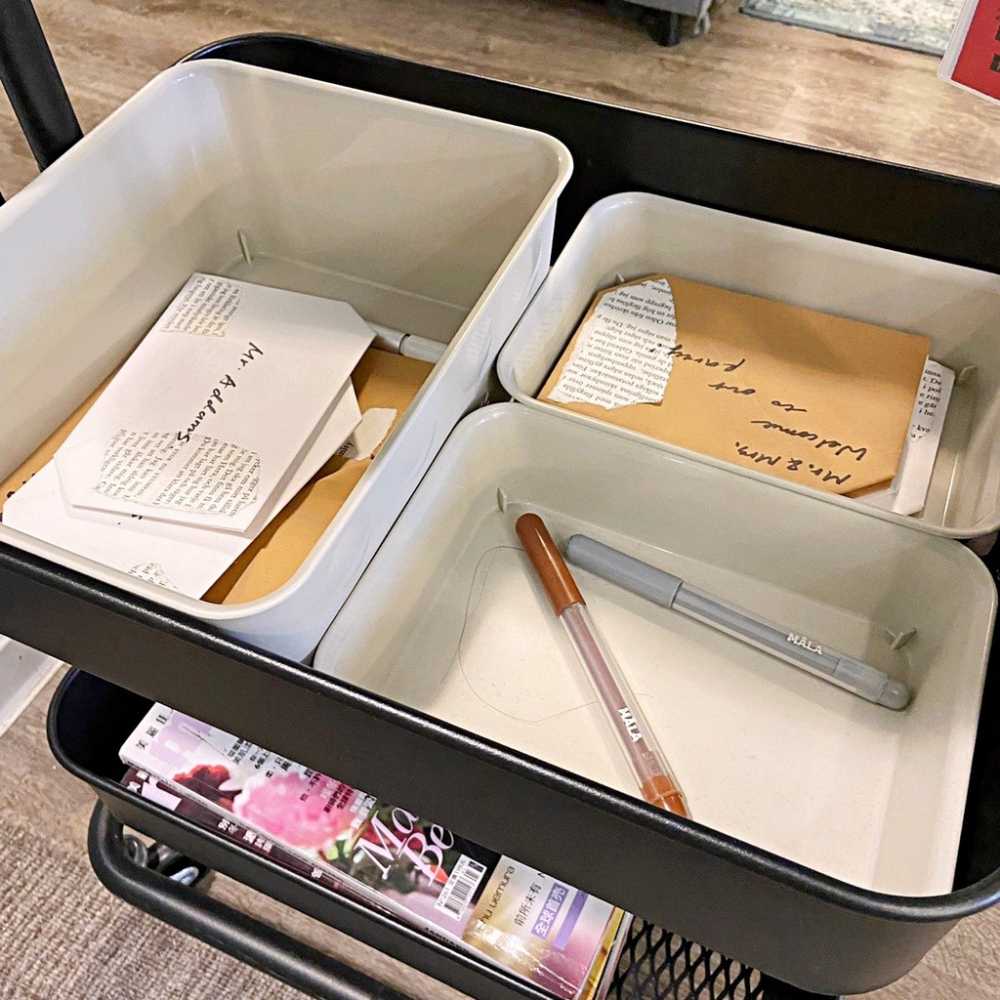 【竹代購】 IKEA宜家家居 NOJIG 收納盒 玩具收納盒 雜物收納盒 襪子 內褲 小物 文具 抽屜收納 推車分類格-細節圖4