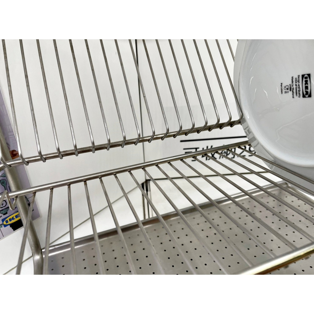 【竹代購】IKEA宜家家居 ORDNING 碗盤瀝乾架 碗盤收納架 大碗盤收納 瀝水架 餐具瀝乾 馬克杯瀝乾 餐具收納-細節圖2