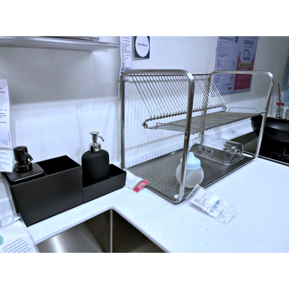 【竹代購】IKEA宜家家居 ORDNING 碗盤瀝乾架 碗盤收納架 大碗盤收納 瀝水架 餐具瀝乾 馬克杯瀝乾 餐具收納-細節圖11