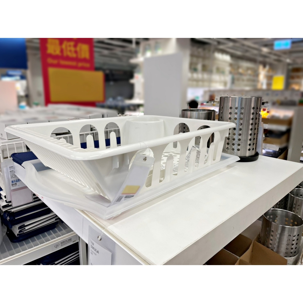【竹代購】IKEA宜家家居 碗盤瀝乾架 碗盤瀝水架 托盤 接水盤 風乾架 餐盤 上菜盤-細節圖5