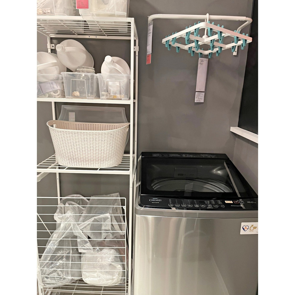 【竹代購】 IKEA宜家家居 TORKIS KYFFE SLIBB 洗衣籃 衣服收納籃 髒衣服丟放籃 貓砂盆 置物籃-細節圖8