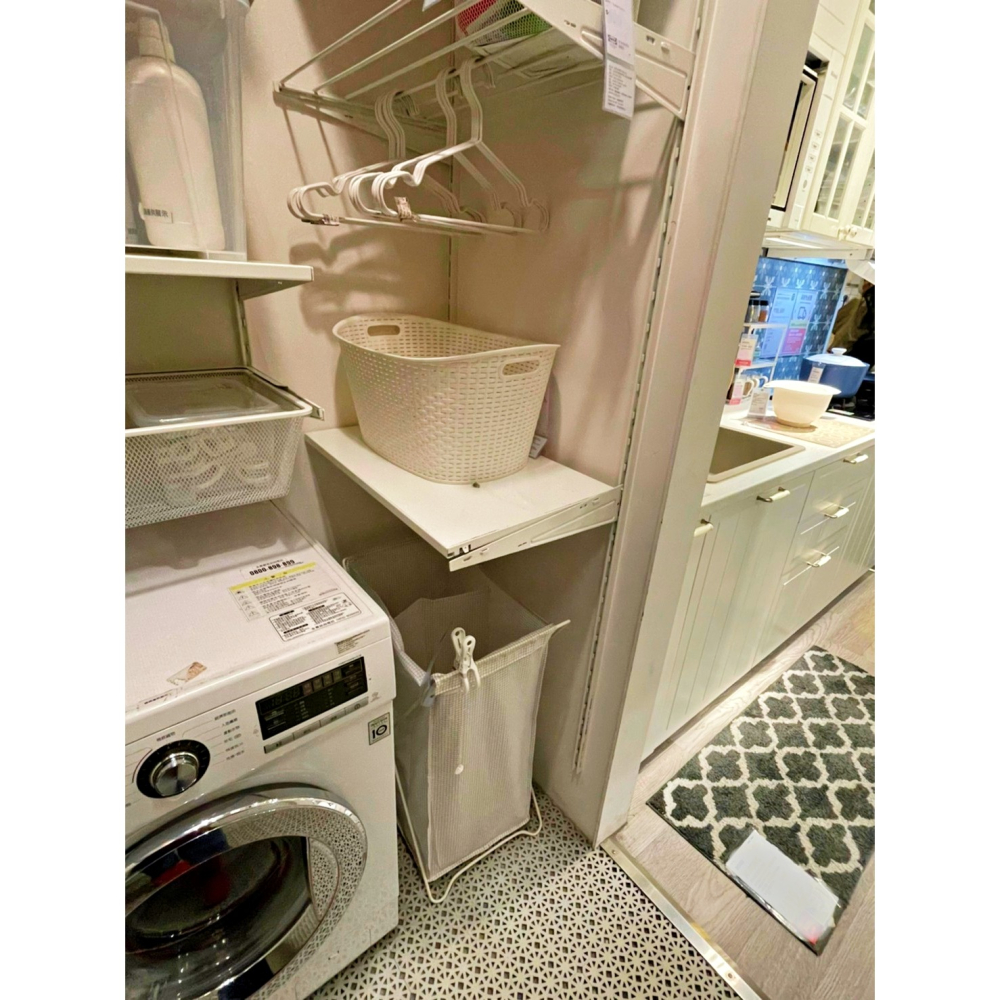 【竹代購】 IKEA宜家家居 TORKIS KYFFE SLIBB 洗衣籃 衣服收納籃 髒衣服丟放籃 貓砂盆 置物籃-細節圖9