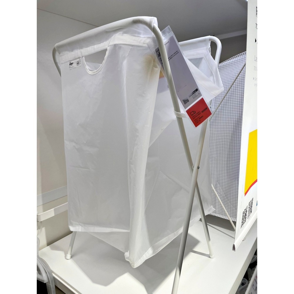 【竹代購】 IKEA 宜家家居 熱銷商品 CP值高 JALL 附架洗衣袋 洗衣籃 隨手取得 換洗衣物收納 洗衣袋 髒衣籃-細節圖7