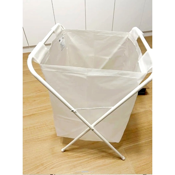 【竹代購】 IKEA 宜家家居 熱銷商品 CP值高 JALL 附架洗衣袋 洗衣籃 隨手取得 換洗衣物收納 洗衣袋 髒衣籃-細節圖8