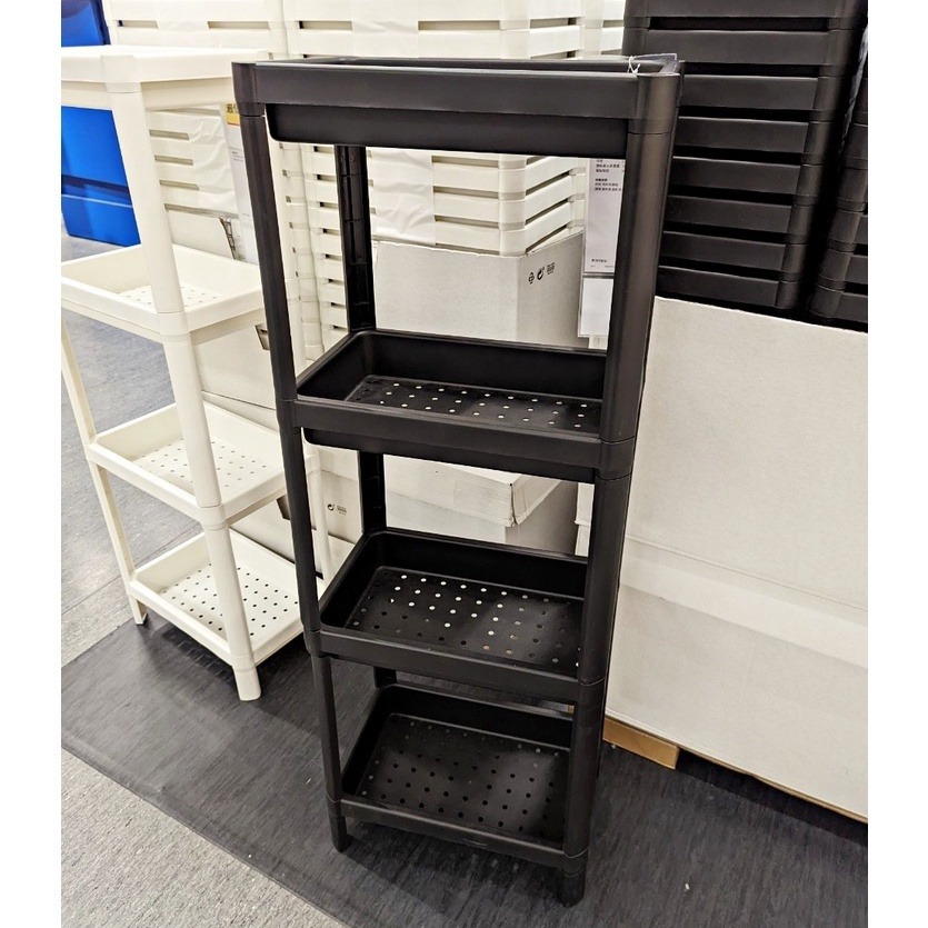 【竹代購】 IKEA宜家家居 熱銷商品 VESKEN 多功能層架 轉角層架 三層 四層 浴室多功能層架 移動式推車-細節圖2