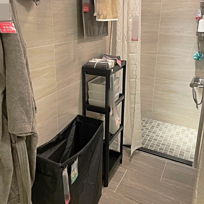 【竹代購】 IKEA宜家家居 熱銷商品 VESKEN 多功能層架 轉角層架 三層 四層 浴室多功能層架 移動式推車-細節圖3