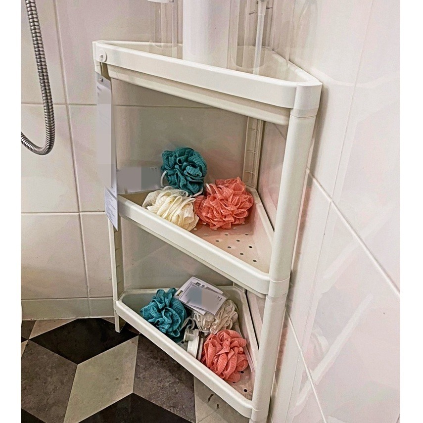 【竹代購】 IKEA宜家家居 熱銷商品 VESKEN 多功能層架 轉角層架 三層 四層 浴室多功能層架 移動式推車-細節圖5