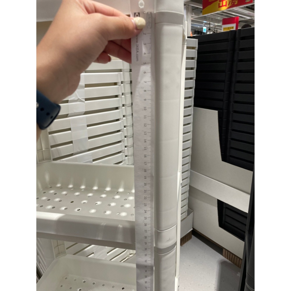 【竹代購】 IKEA宜家家居 熱銷商品 VESKEN 多功能層架 轉角層架 三層 四層 浴室多功能層架 移動式推車-細節圖11