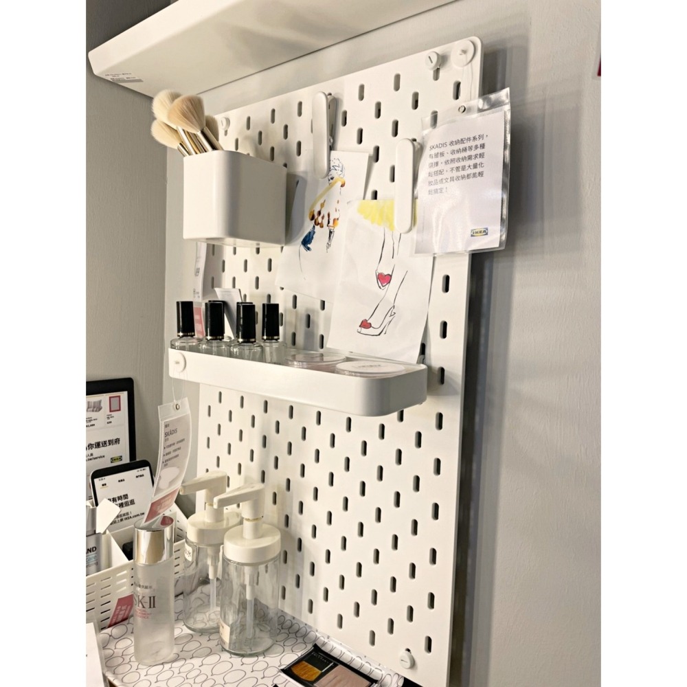 【竹代購】IKEA宜家家居 熱銷商品 CP值高 SKÅDIS文件收納架 夾子 收納壁板用連接配件 工具架 收納用具用品-細節圖6