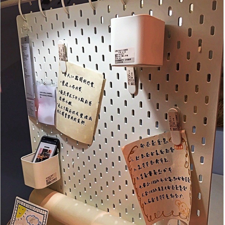 【竹代購】IKEA宜家家居 熱銷商品 CP值高 SKÅDIS文件收納架 夾子 收納壁板用連接配件 工具架 收納用具用品-細節圖7