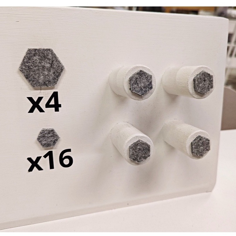 【竹代購】 IKEA宜家家居 熱銷商品 FIXA 自黏式地板防刮傷墊片 20件裝 消音墊 防滑墊  靜音墊 防刮片-細節圖2