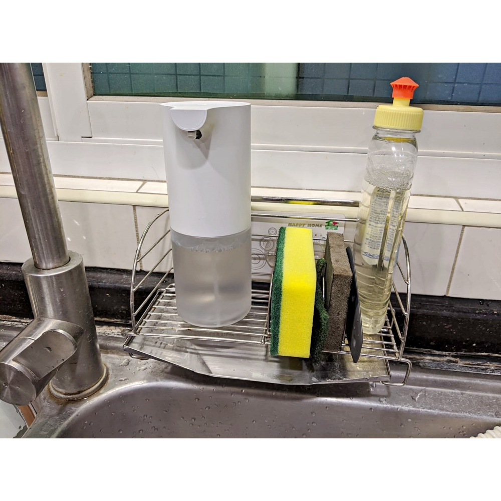 【竹代購】正品代購 nitori宜得利家居 海綿架 菜瓜布架 瀝水架 水槽收納架 廚房瀝水架 不鏽鋼 廚房收納架 肥皂架-細節圖6