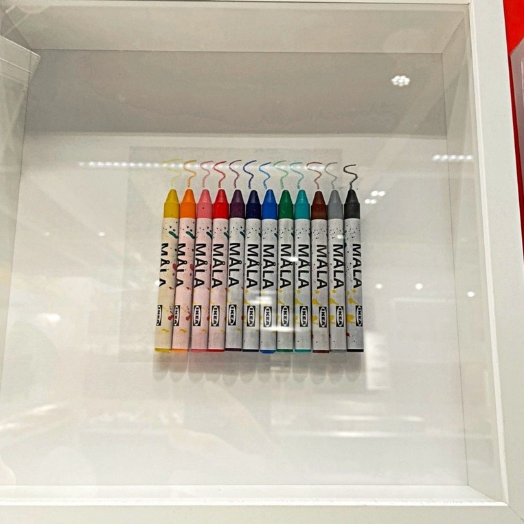 【竹代購】IKEA宜家家居 MALA 畫筆 繪畫用具 彩色筆 剪刀 白板筆 黑板 蠟筆 粉筆 彩色筆 文具 繪畫用品-細節圖3