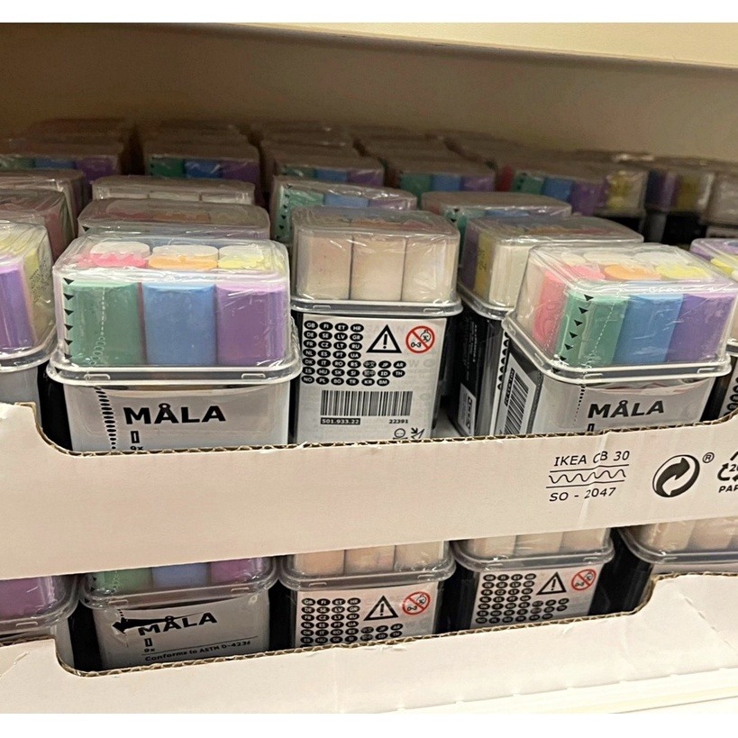 【竹代購】IKEA宜家家居 MALA 畫筆 繪畫用具 彩色筆 剪刀 白板筆 黑板 蠟筆 粉筆 彩色筆 文具 繪畫用品-細節圖8