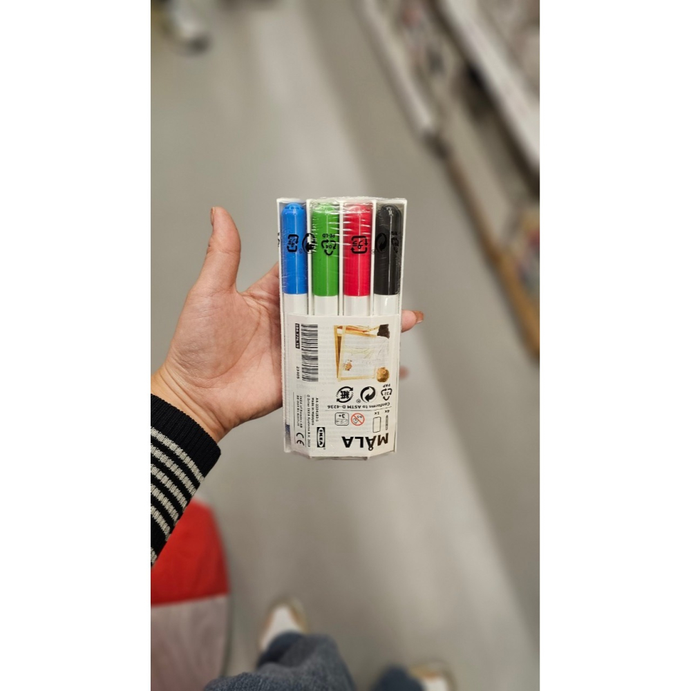 【竹代購】IKEA宜家家居 MALA 畫筆 繪畫用具 彩色筆 剪刀 白板筆 黑板 蠟筆 粉筆 彩色筆 文具 繪畫用品-細節圖9