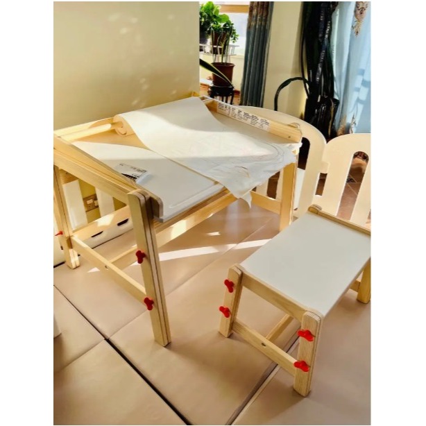 【竹代購】 IKEA宜家家居 FLISAT 兒童長凳 兒童椅凳 書桌椅 學習桌椅 椅凳 可調式 兒童椅 木椅-細節圖3