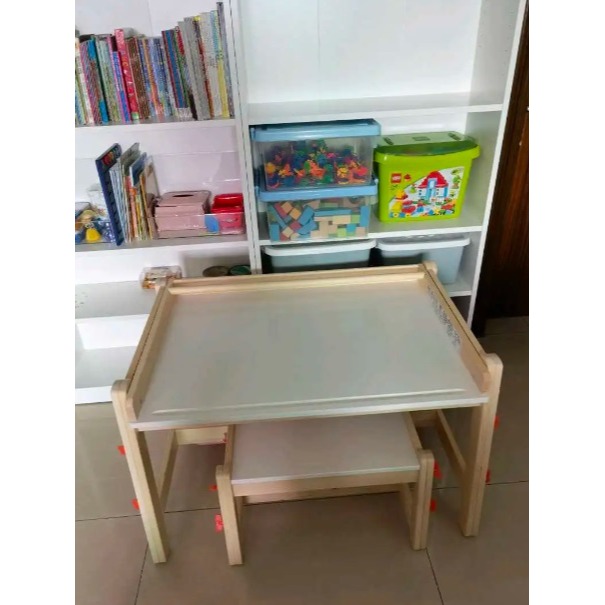 【竹代購】 IKEA宜家家居 FLISAT 兒童長凳 兒童椅凳 書桌椅 學習桌椅 椅凳 可調式 兒童椅 木椅-細節圖6