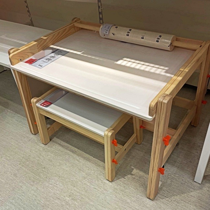 【竹代購】 IKEA宜家家居 FLISAT 兒童長凳 兒童椅凳 書桌椅 學習桌椅 椅凳 可調式 兒童椅 木椅-細節圖11