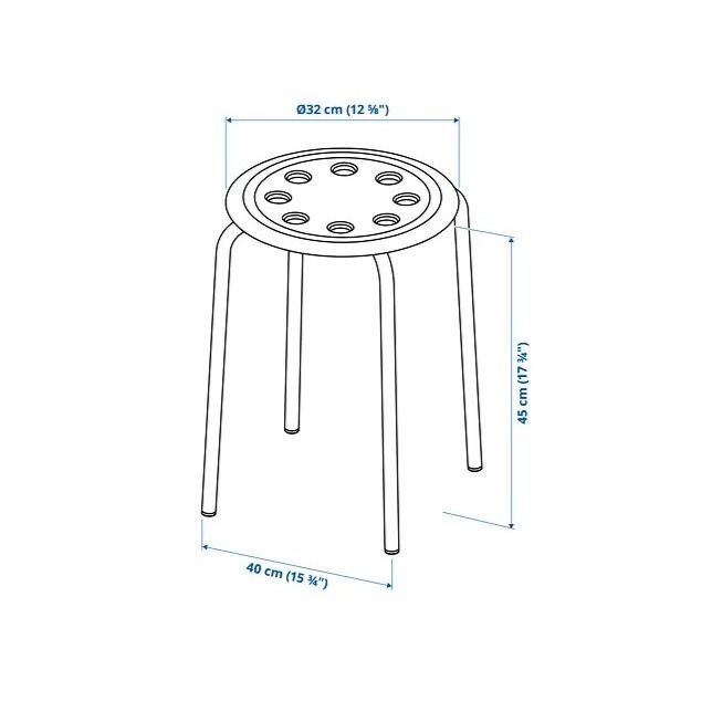 IKEA 代購 MARIUS 椅凳 椅子 小椅子 塑膠椅 椅凳 凳子 圓凳 塑膠椅子 塑膠凳 小凳子 塑膠椅凳-細節圖11