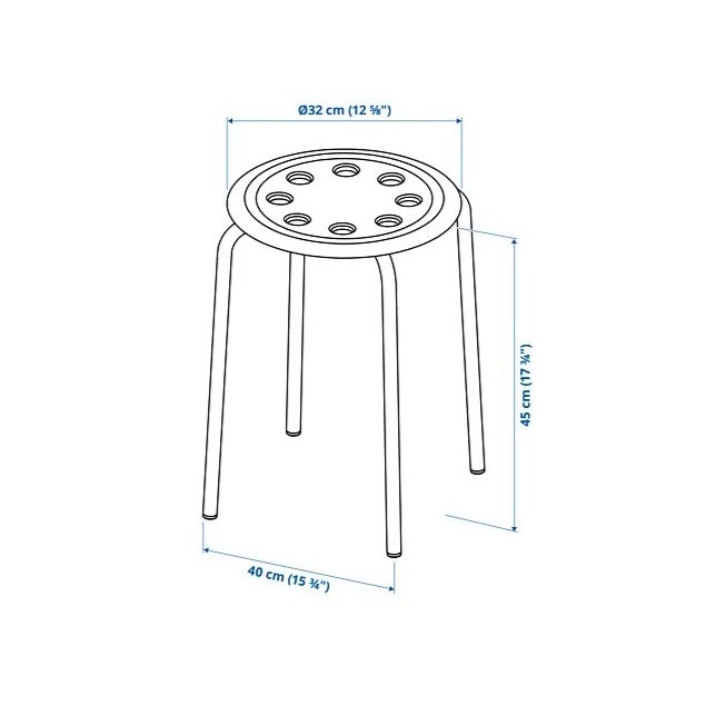 IKEA 代購 MARIUS 椅凳 圓凳 塑膠凳 小凳子 小椅子 圓椅 塑膠椅 塑膠椅子 塑膠凳 凳子 餐廳椅 客廳椅-細節圖11
