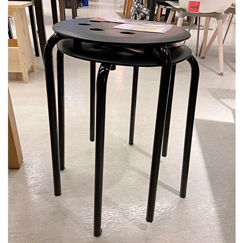 IKEA 代購 MARIUS 椅凳 圓凳 塑膠凳 小凳子 小椅子 圓椅 塑膠椅 塑膠椅子 塑膠凳 凳子 餐廳椅 客廳椅-規格圖11