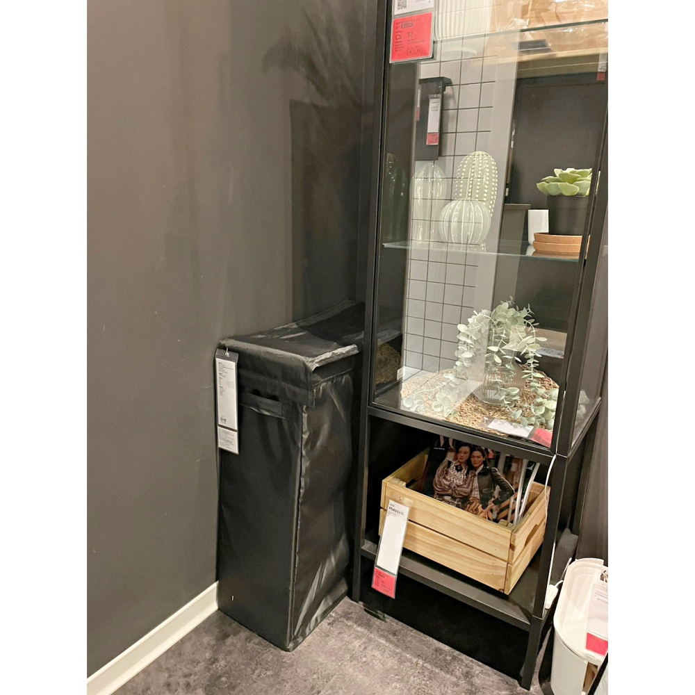 IKEA 代購 宜家家居 洗衣籃 收納 收納籃 置物籃 髒衣籃 折疊洗衣籃 洗衣袋 附架洗衣袋 附蓋 分類 污衣 後陽台-細節圖11