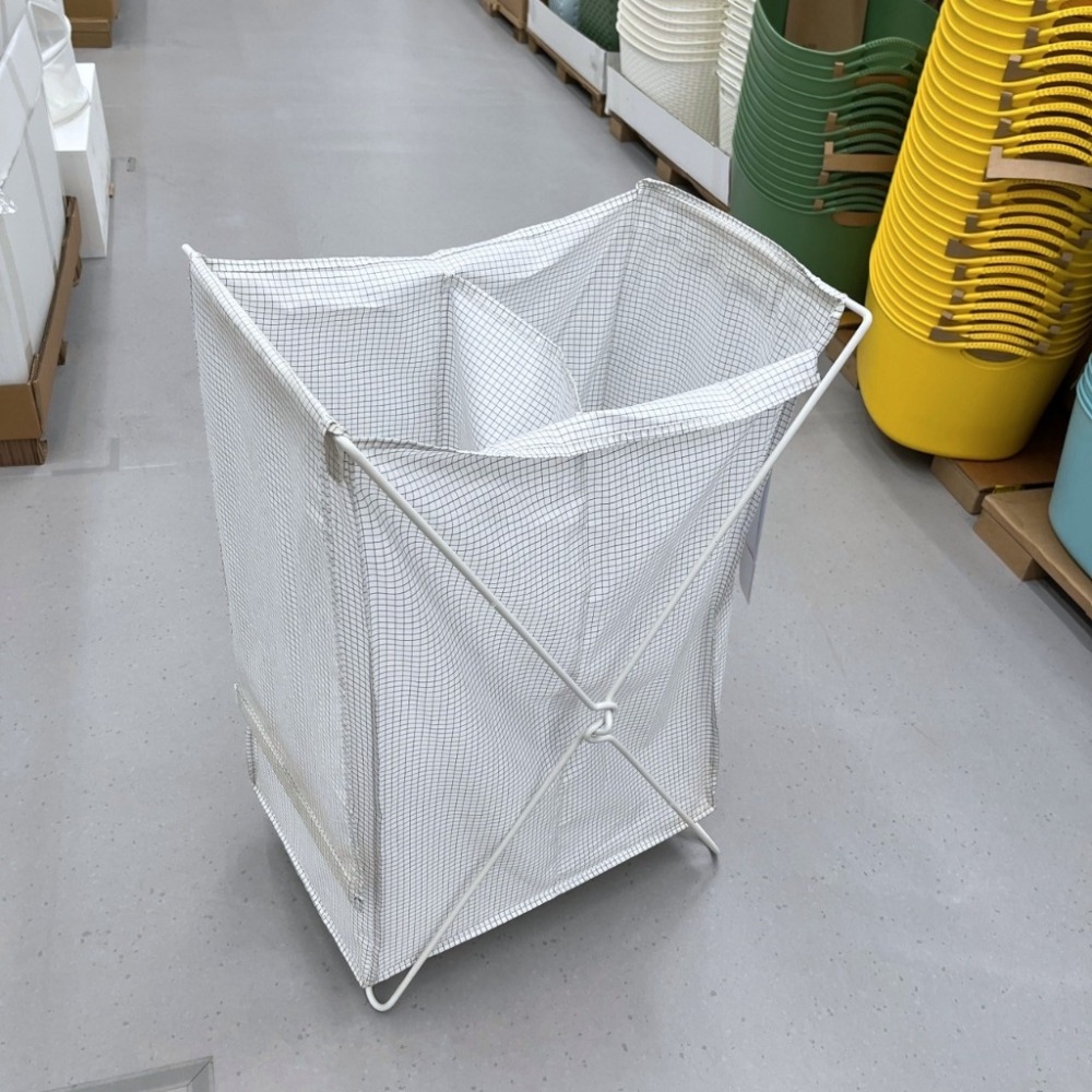 IKEA 代購 宜家家居 洗衣籃 收納 收納籃 置物籃 髒衣籃 折疊洗衣籃 洗衣袋 附架洗衣袋 附蓋 分類 污衣 後陽台-規格圖11