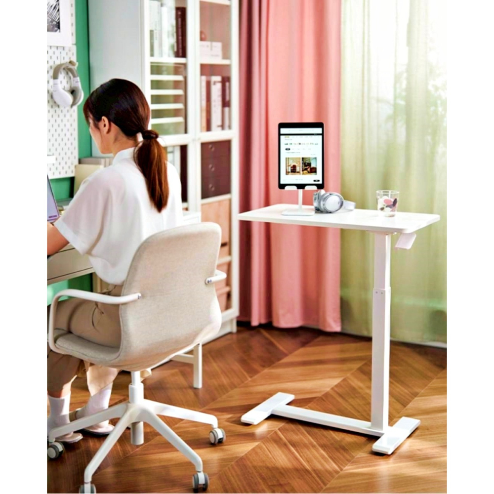 IKEA代購 BOLLSIDAN 筆記型電腦桌 筆電桌 升降式邊桌 懶人桌 電腦桌 移動式桌子 床邊桌 升降桌-細節圖10